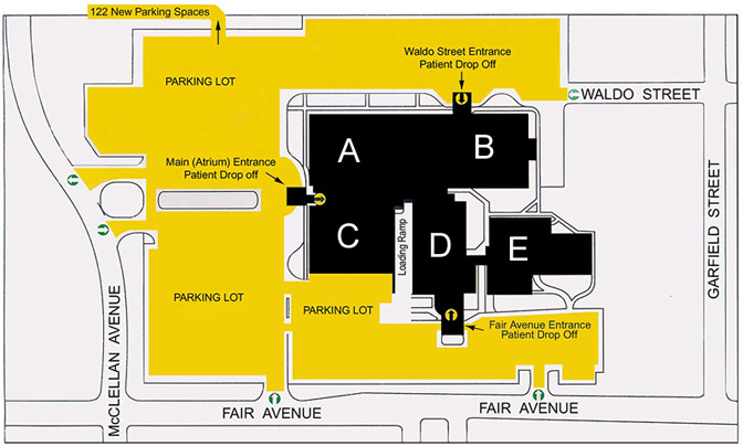 Map of Marquette showing the UPMED Center Location...
